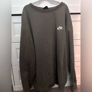 Mens nike olive green pullover
